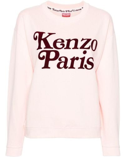 KENZO Verdy Flocked-Logo Sweatshirt - Pink
