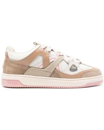 Represent Bully Leather Trainers - Pink
