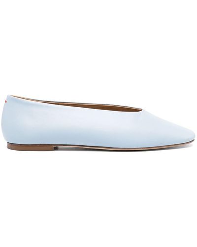 Aeyde Kirsten Nappa Leather Powderblue Shoes - White