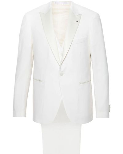 Tagliatore Single-Breasted Suit - White