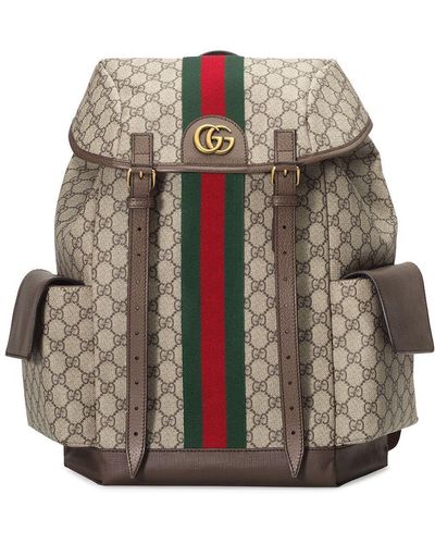 Gucci Medium Ophidia Backpack - Brown