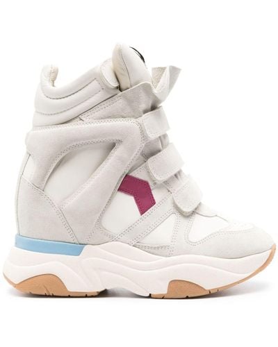 Isabel Marant Balskee High-Top Trainers - White