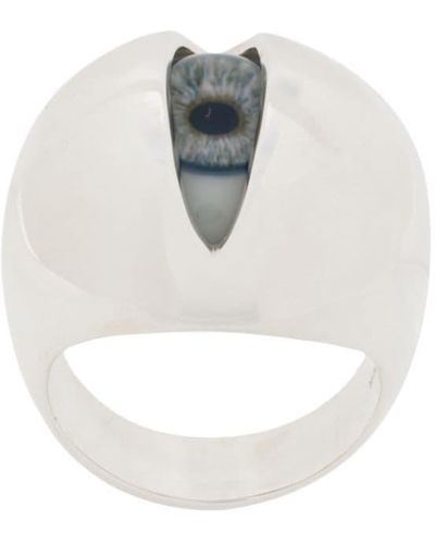 Undercover Eyeball Dome Ring - Metallic