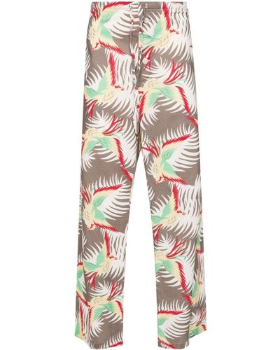 Bode Sun Conure Cotton Trousers - Natural