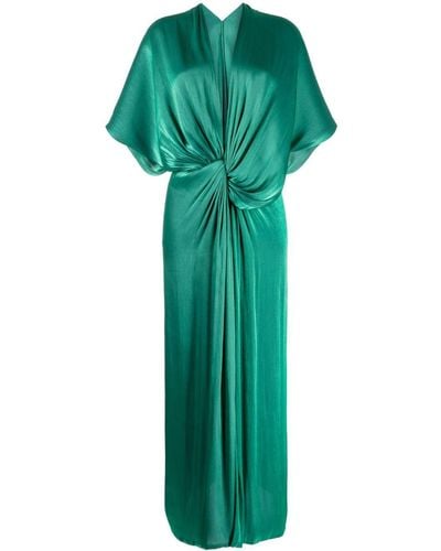 Costarellos Roanna Lurex Maxi Dress - Green
