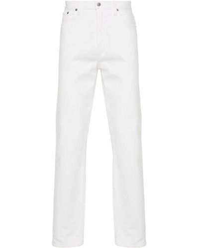 Agolde Tapered-Leg Jeans - White