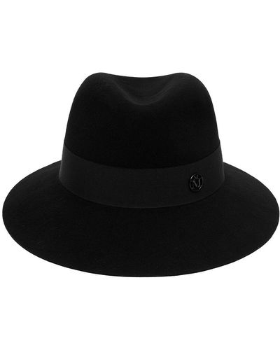 Maison Michel Henrietta Wool Fedora Hat - Black