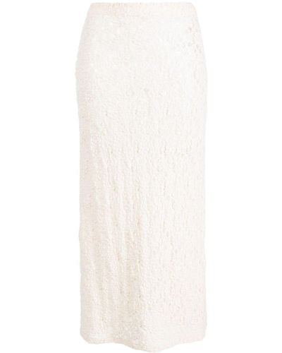 Chloé Floral-Lace Maxi Skirt - White
