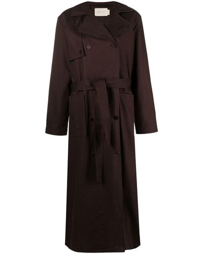 Paloma Wool Pauet Double-breasted Trench Coat - Black