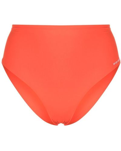 Sporty & Rich Logo-print Bikini Bottoms - Orange