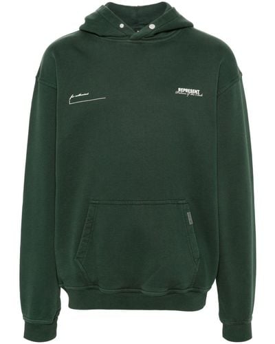 Represent Patron Of The Club Cotton Hoodie - Green