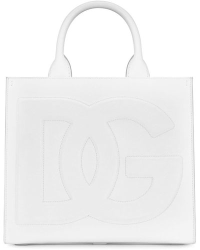 Dolce & Gabbana Small Dg Daily Tote Bag - White
