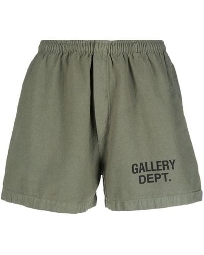 GALLERY DEPT. Zuma Logo-print Shorts - Green