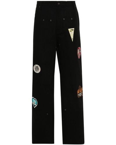 Honor The Gift 80'S Inspired Patch Straight-Leg Jeans - Black