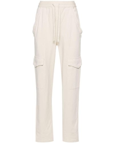 Isabel Marant Peorana Cotton Track Trousers - Natural