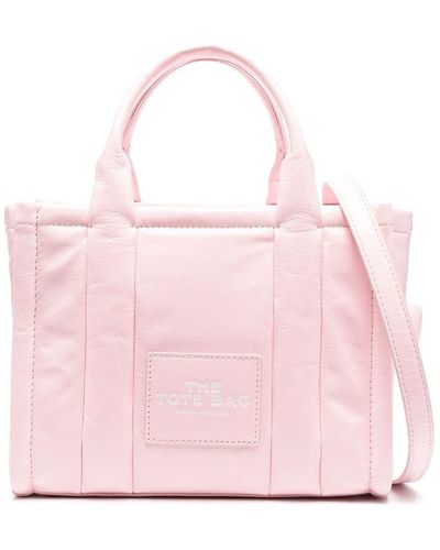 Marc Jacobs The Shiny Crinkle Small Tote Bag - Pink