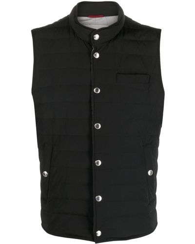 Brunello Cucinelli Padded Quilted Gilet - Black