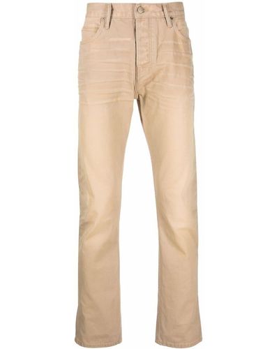 Fear Of God High-rise Straight-leg Jeans - Brown