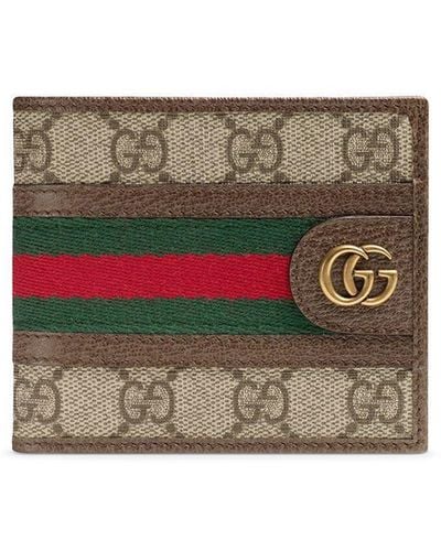 Gucci Ophidia Gg Bi-Fold Wallet - Brown