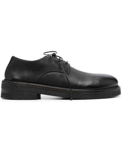 Marsèll Round-Toe Leather Oxford Shoes - Black