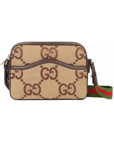 Gucci Gg Supreme Crossbody Bag - Natural