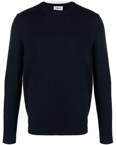 Eraldo Crew-Neck Merino-Wool Sweater - Blue