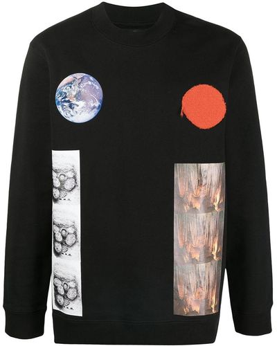 Raf Simons Archive Redux Earth Planet Sweatshirt - Black