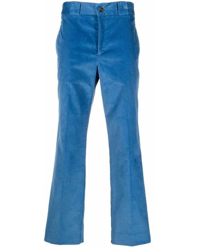 Erdem Flared Velvet Pants - Blue