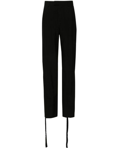 Ann Demeulemeester Panelled-Design Trousers - Black