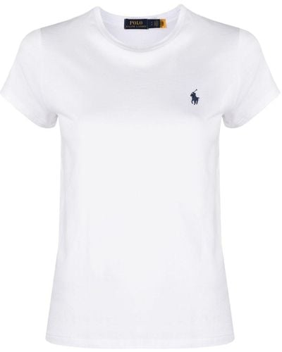 Polo Ralph Lauren Wimbledon Logo-embroidered Cotton T-shirt - White