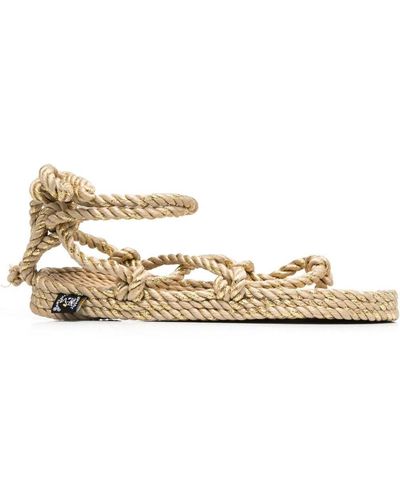 Nomadic State Of Mind Strappy Rope Sandals - Natural