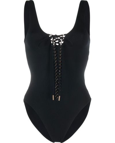 Saint Laurent Saharienne Swimsuit - Black