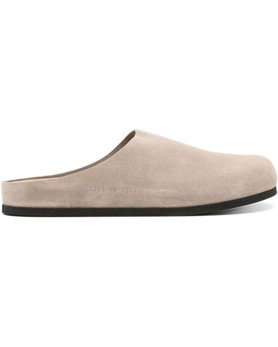 Common Projects Slip-On Suede Clogs - White