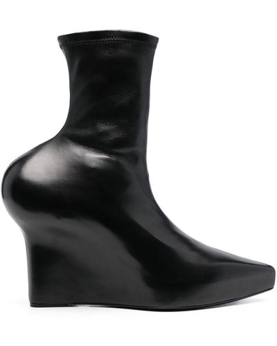 Givenchy Sculpted-Detail 120Mm Ankle Boots - Black