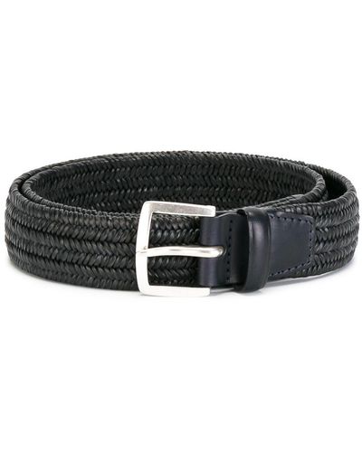 Orciani Woven Buckle Belt - Black