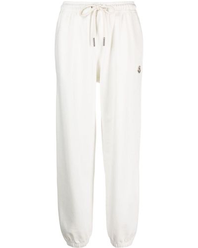 Moncler Drawstring-waist Cotton Track Trousers - White