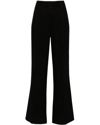 7 For All Mankind Pressed-Crease Wide-Leg Jeans - Black