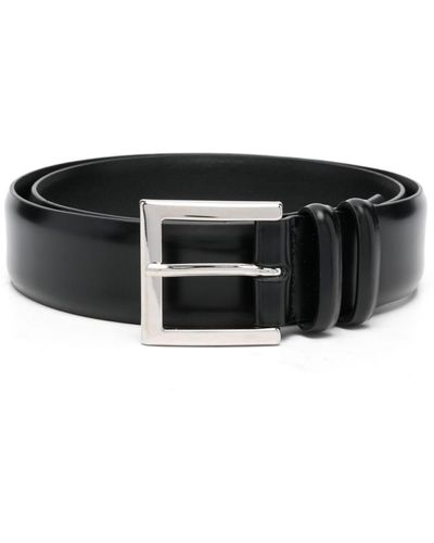 Orciani Buckle-Fastening Leather Belt - Black
