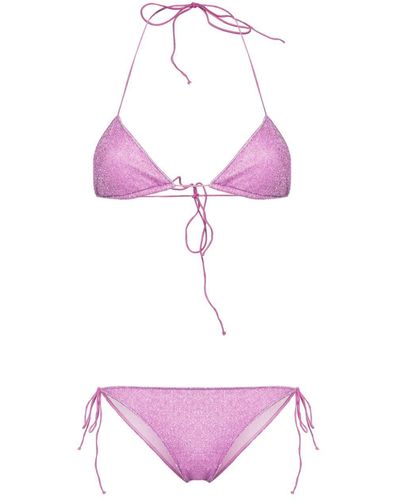 Oséree Lumière Lurex Bikini - Pink