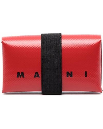 Marni Logo-print Wallet - Red