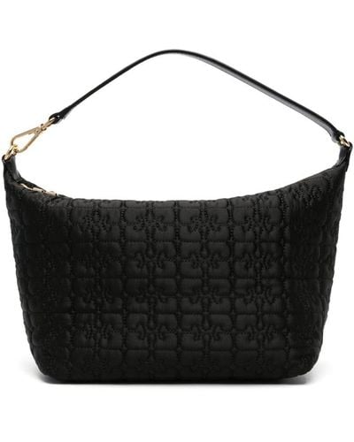 Ganni Medium Butterfly Quilted Bag - Black