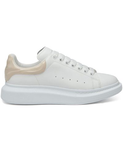 Alexander McQueen Oversized Leather Trainers - White