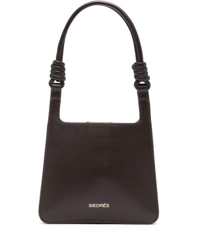 Siedres Small Galli Leather Tote Bag - Black