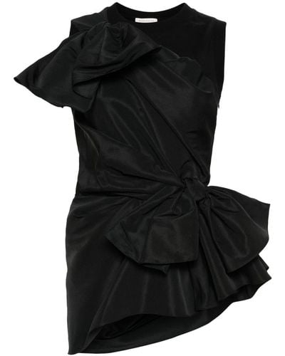 Alexander McQueen Bow-Detail Sleeveless Blouse - Black