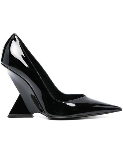 The Attico Cheope 105Mm Pointed-Toe Court Shoes - Black