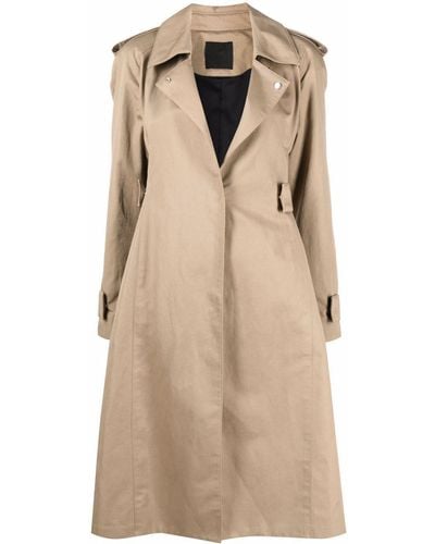Givenchy A-line Trench Coat - Natural