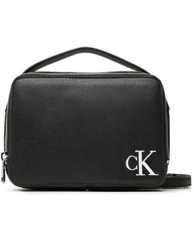Calvin Klein Handtasche minimal monogram camera bag 18 k60k610331 bds - Schwarz