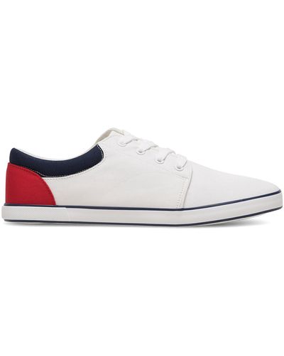 Lanetti Sneakers aus stoff ms20347-11 - Weiß