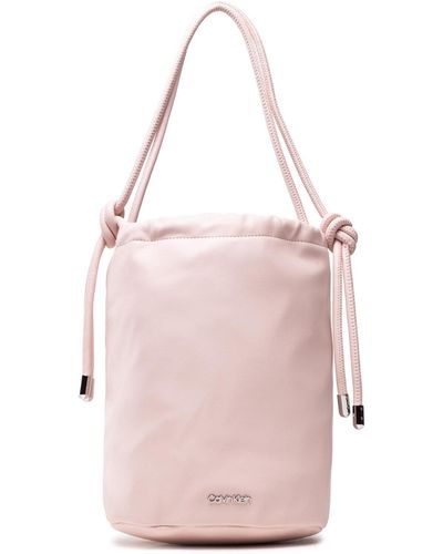 Calvin Klein Handtasche roped bucket bag k60k609003 spring rose ter - Pink