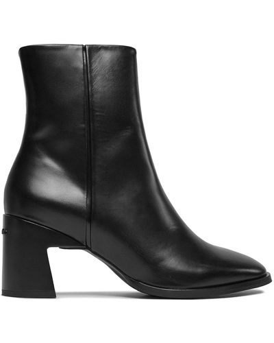 Calvin Klein Stiefeletten geo block ankle boot 60 hw0hw01845 ck black beh - Schwarz